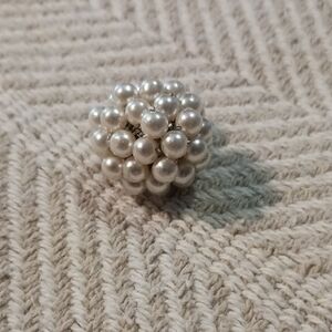 Hand Crafted Pearl Cluster Ring